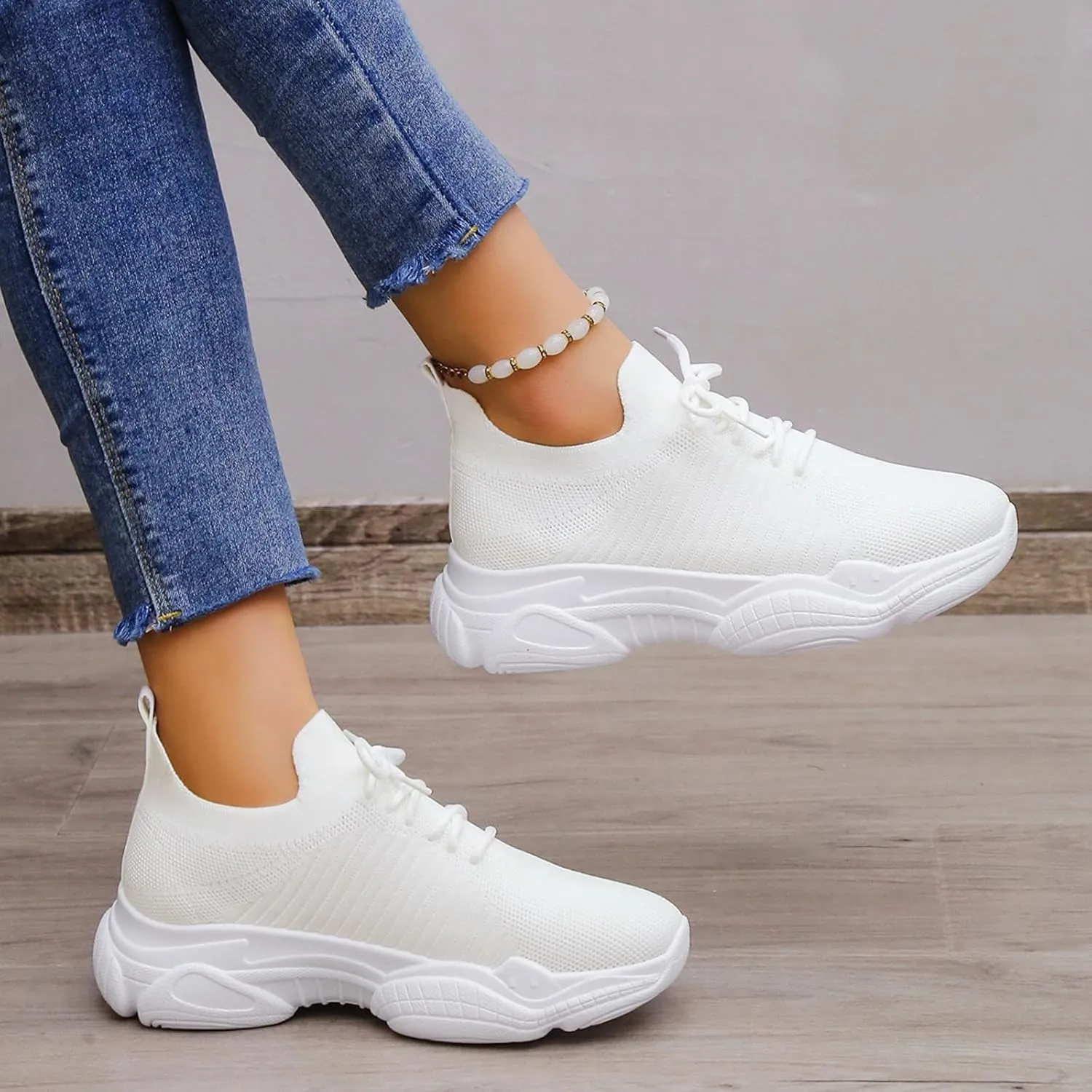 Womens Shoes Sneakers Wide Width Slip Resistant Work Shoes for Women Nurse Womens Size 9 1/2 Athletic Shoes Womens Walking Shoes with Support for Plus Size Zapatos para Mujeres