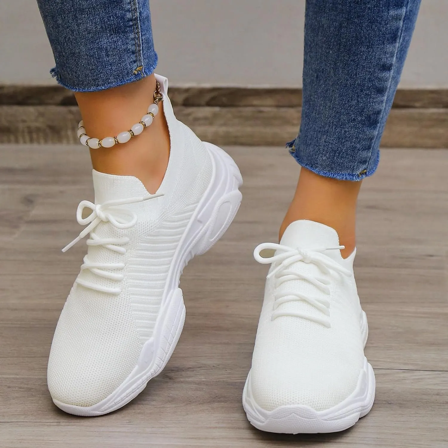 Womens Shoes Sneakers Wide Width Slip Resistant Work Shoes for Women Nurse Womens Size 9 1/2 Athletic Shoes Womens Walking Shoes with Support for Plus Size Zapatos para Mujeres