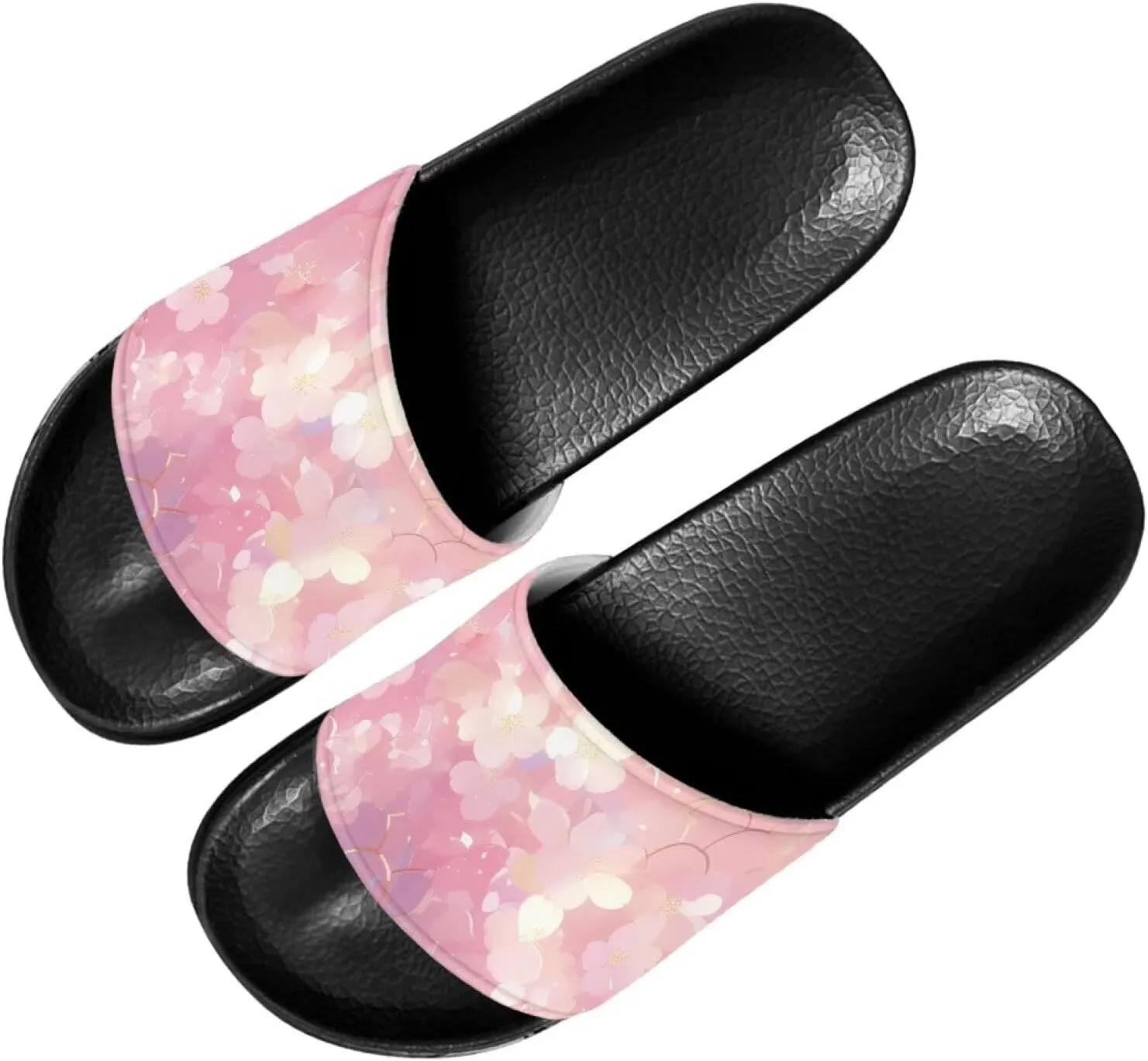 Women's Slide Sandals Fashion Summer Beach Shoes House Slides Comfortable Shower Sandals Anti-skid Bathroom Slippers SizeUS 6-13.5