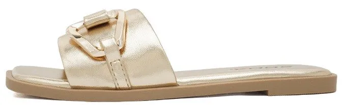 Women's Square Open Toe, Slide Sandals - LOVELLES