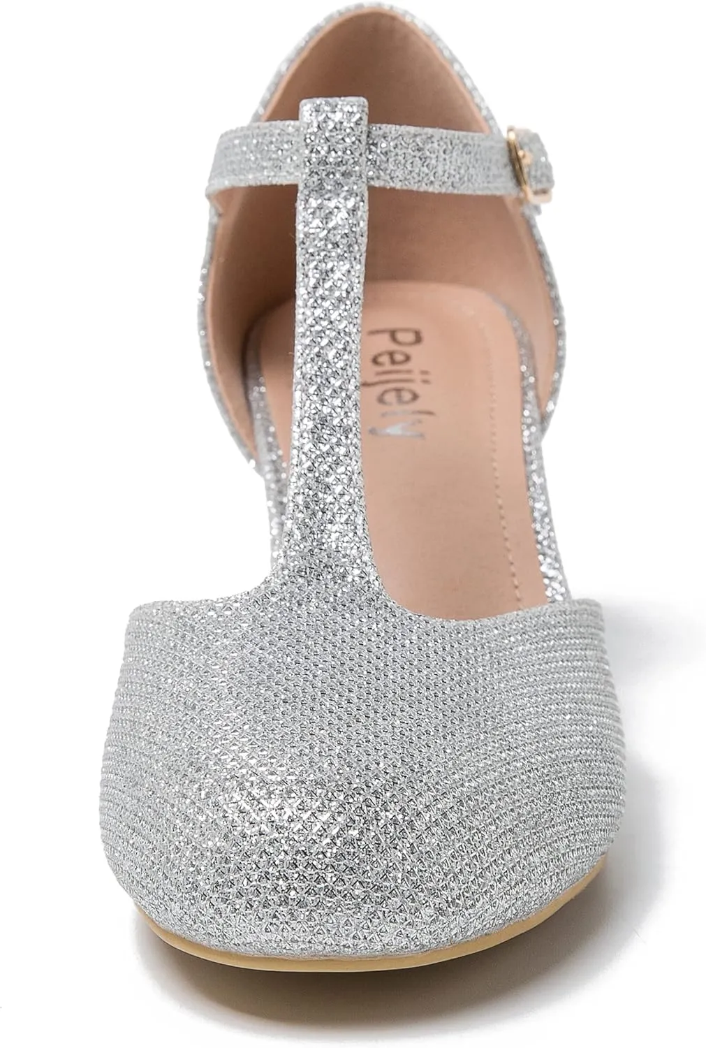 Womens T Strap Mary Jane Shoes Chunky Block Heel Ankle Strap Buckle Dress Pumps