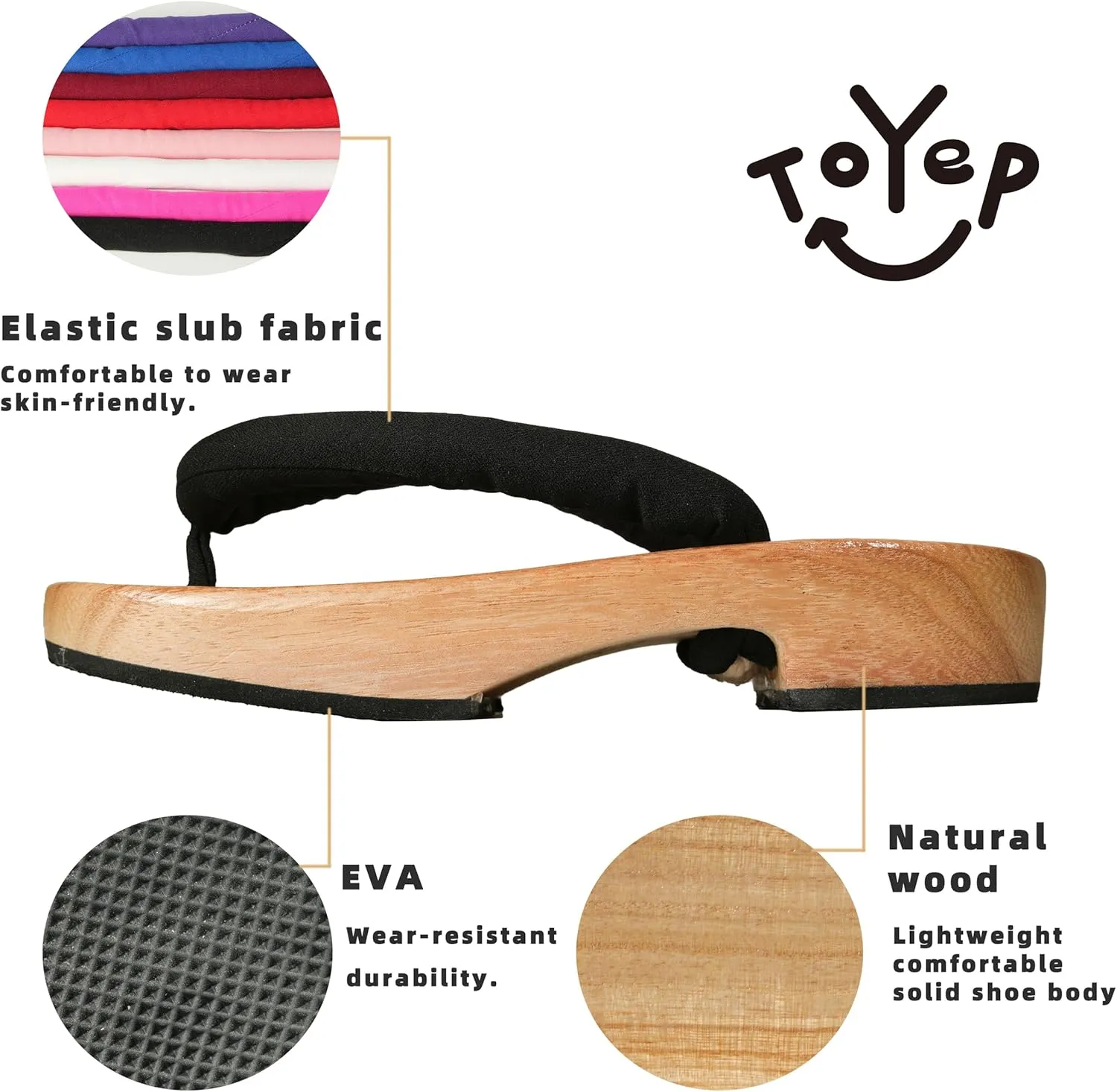 Wooden Thong Sandals Wooden Clogs Japanese Traditional Sandals