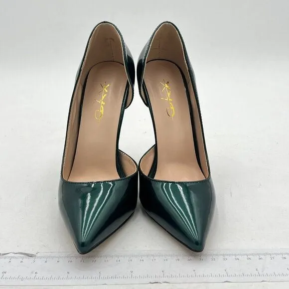 XYD Women D'Orsay Low & High Heels Comfortable Slip-on Closed Pointed Toe Sexy