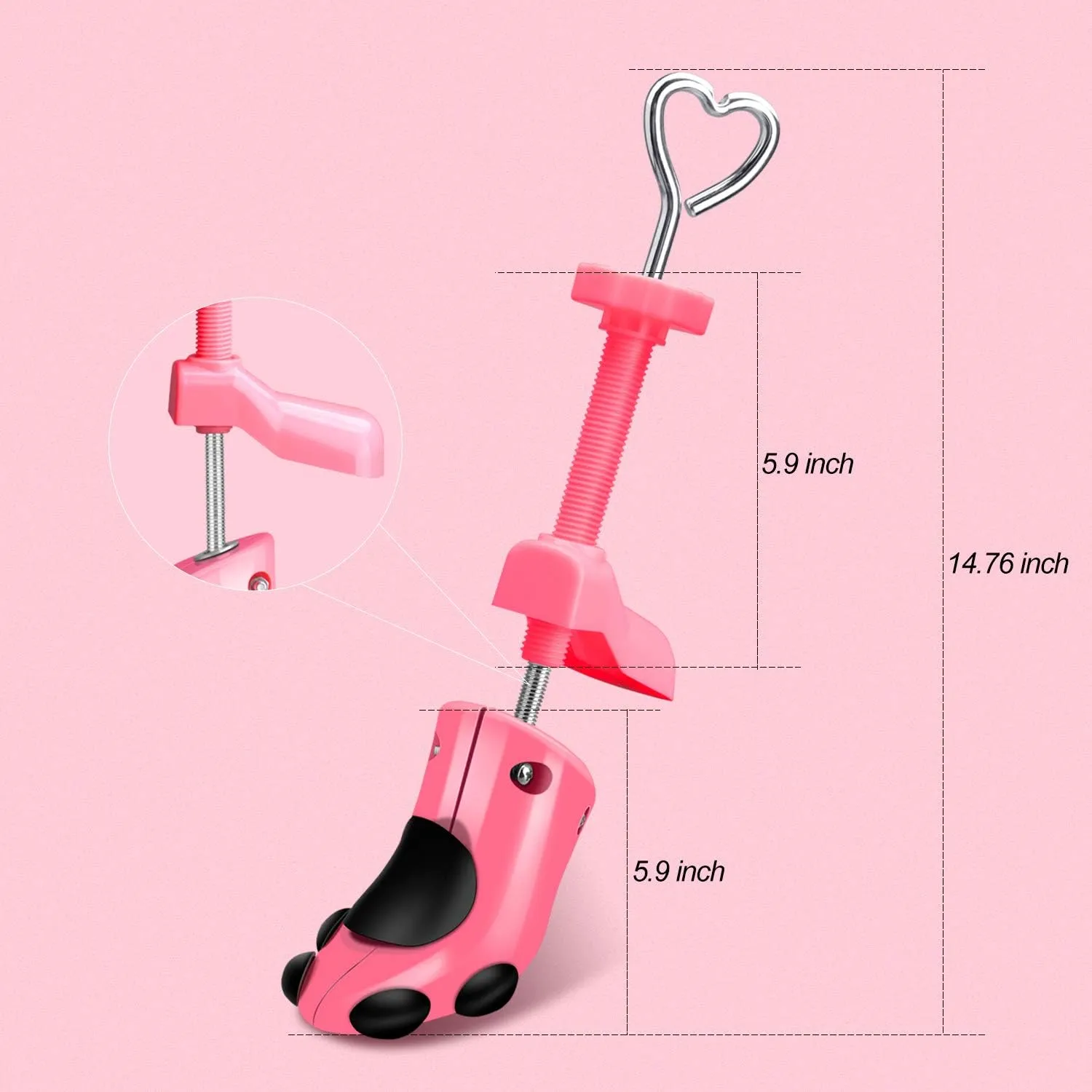 XYH Shoe Stretcher for Women and Men - 4-Way Adjustable for Wide Feet