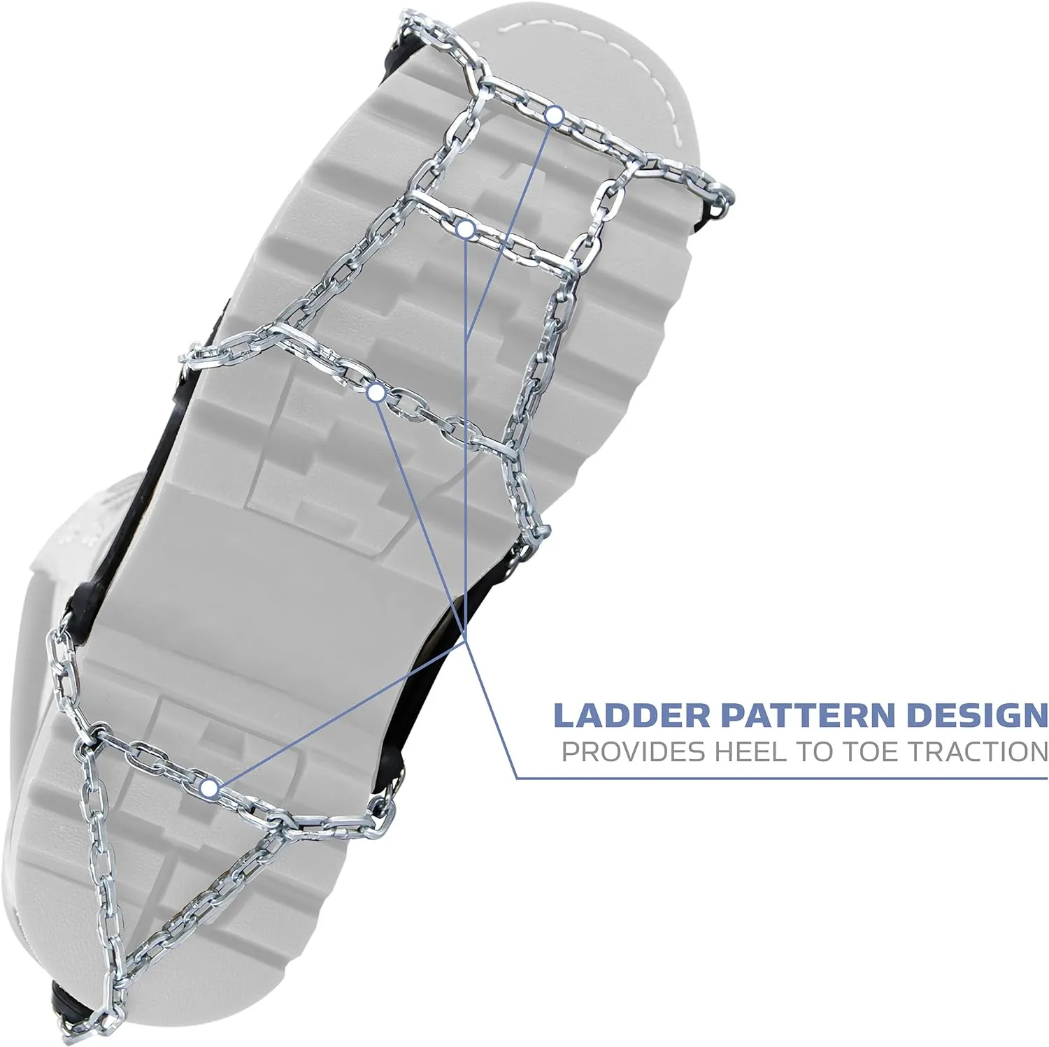 Yaktrax Traction Chains for Walking on Ice and Snow (1 Pair)