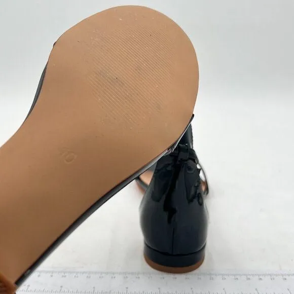 YDN Black Block Low Heel Sandals Open Toe Ankle Strap Comfortable Walking Shoes