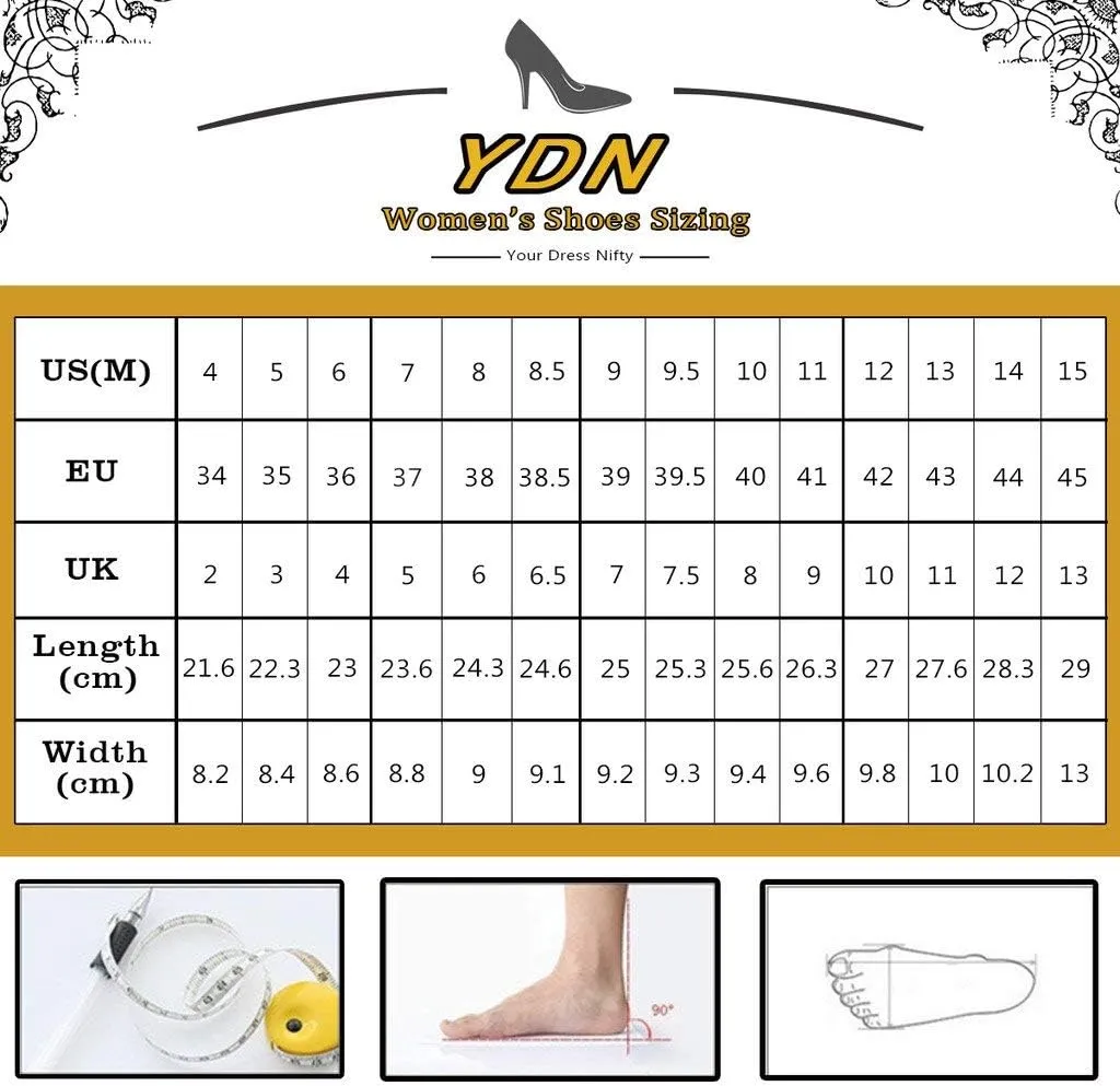YDN Women's Open Toe Kitten Low Heel Sandals Lace up Zip Back Summer Dress Shoes Size 4-15 US
