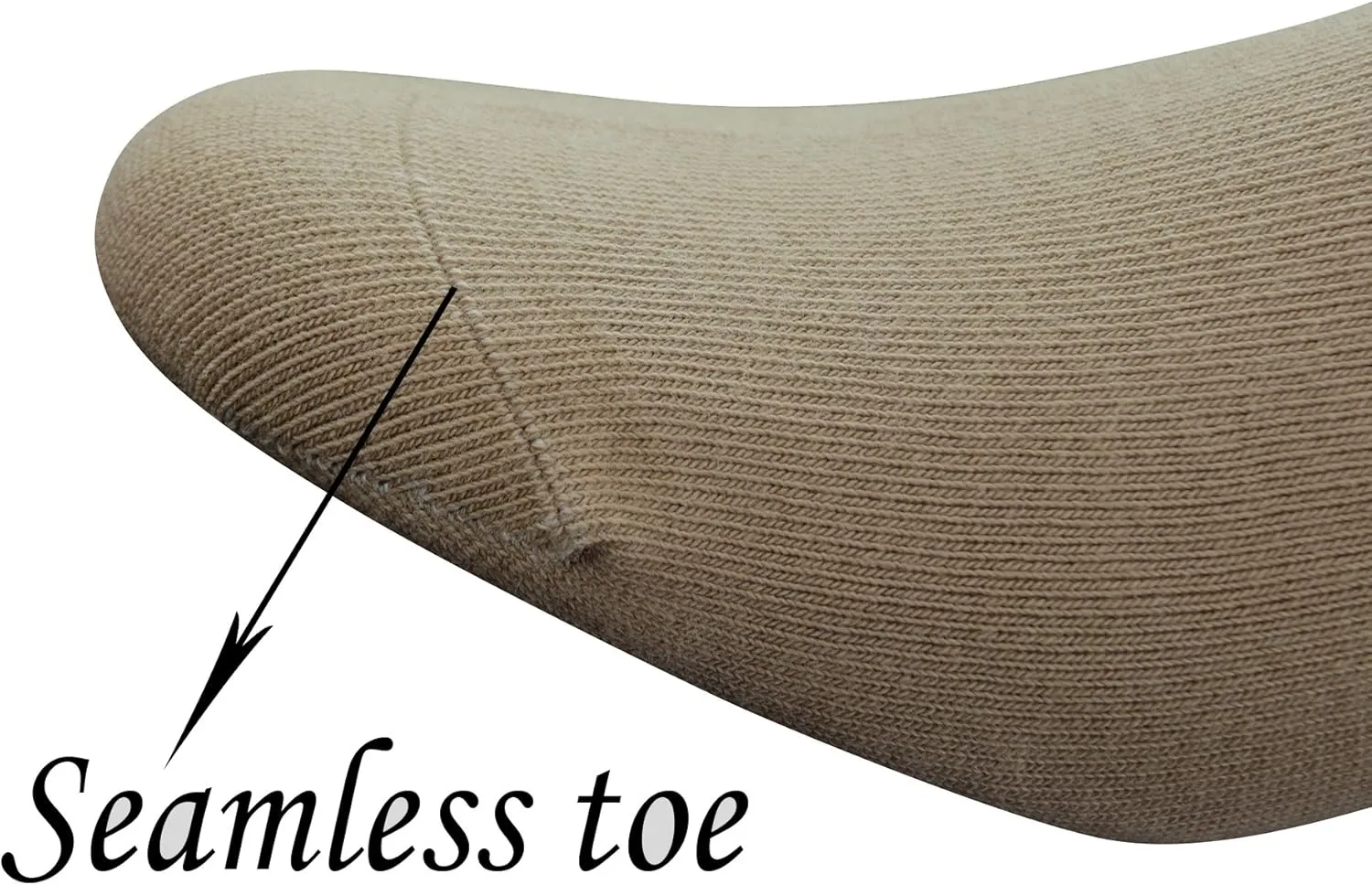 Yomandamor Men's 6 Pairs Combed Cotton Diabetic Ankle Socks with Seamless Toe and Non-Binding Top