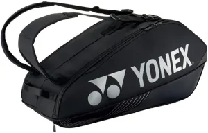 YONEX Team Racquet Bag with YKK Zippers & Multiple Storage Compartments - Durable Lightweight Tennis Bag for Up to 6 Racquets, Black