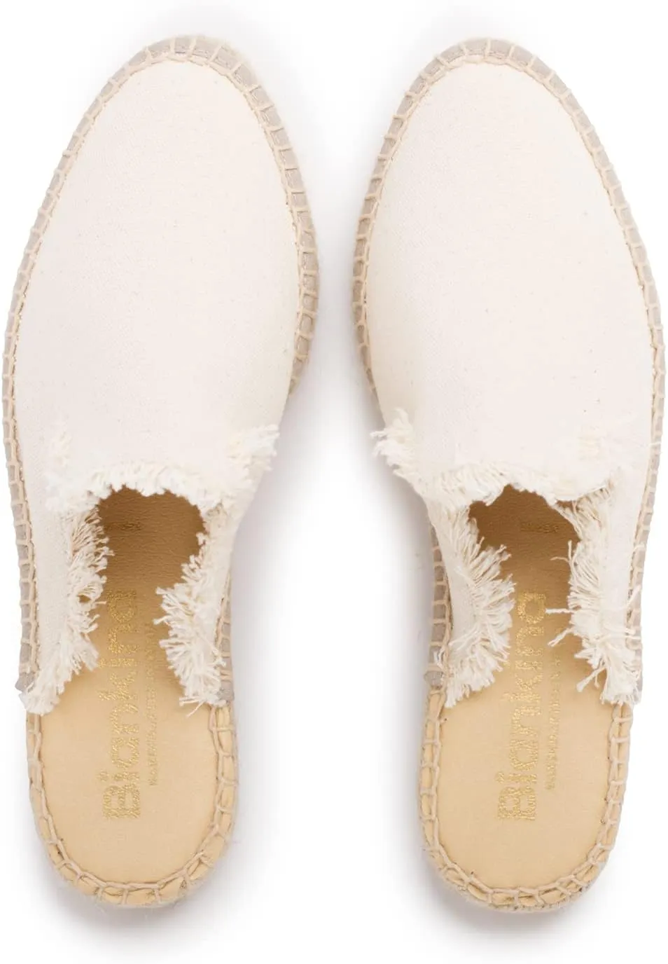Zaragoza Authentic Spanish Espadrille Flat Slides for Women - Sustainable, Eco Friendly, Vegan Shoes. Classic Style, Organic Cotton Canvas Upper, Comfy Insole, Jute Midsole, Rubber Sole. Made in Spain