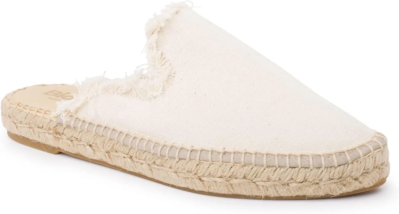 Zaragoza Authentic Spanish Espadrille Flat Slides for Women - Sustainable, Eco Friendly, Vegan Shoes. Classic Style, Organic Cotton Canvas Upper, Comfy Insole, Jute Midsole, Rubber Sole. Made in Spain